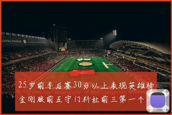 25岁前季后赛30分以上表现英雄榜金刚狼前五守门科杜前三第一个不以得分著称